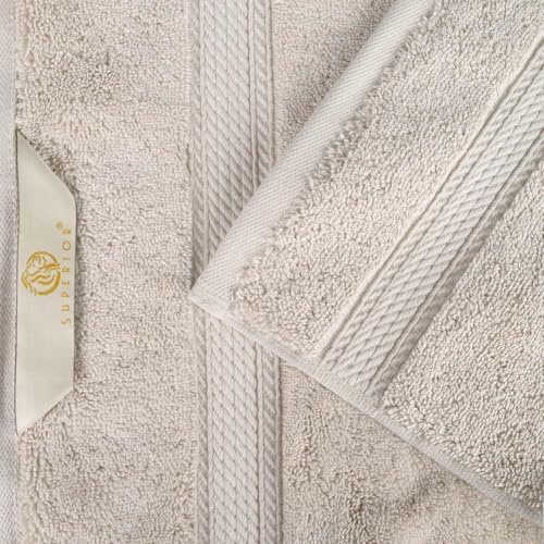 Superior Egyptian Cotton 800 GSM Plush & Absorbent, 9 Piece Set, Stone