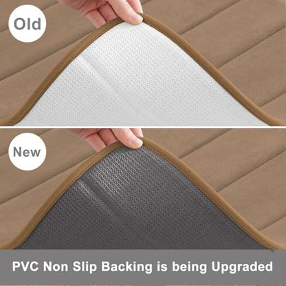 Buganda Memory Foam Bath Mat 24 x 16, Ultra Soft Absorbent Bathroom Rugs