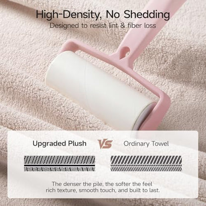 REDKISS Pack of 6 Towel Set - 2 Extra Large Bath, 2 Hand, 2 Washcloths, Ultra Soft & Highly Absorbent, Quicker to Dry, Beige Towels for Bathroom, Spa, Hotel, Gym