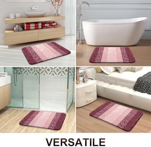 OLANLY Bathroom Runner Rug 54x24, Extra Soft Absorbent Microfiber Bath Rugs