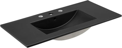 Modway EEI-5071-BLK Cayman 36" Bathroom Sink, Black