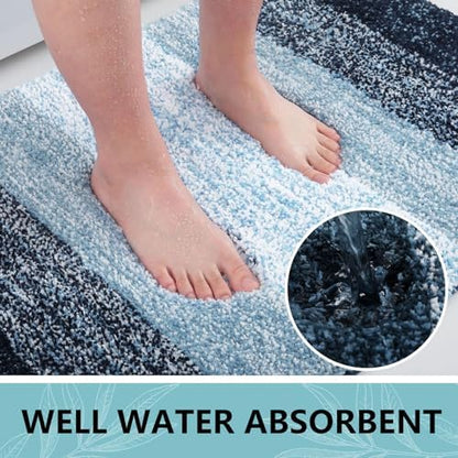 Arotive Microfiber Bathroom Rugs, Shaggy Soft Absorbent Bath Rug, 36x24