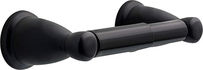 Franklin Brass Kinla 5-Piece Bathroom Set Matte Black 18" and 24" Towel Bar Racks, Toilet Paper Holder, Ring, Hook KIN5PC-MB