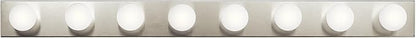Kichler Linear Bathroom Vanity Light Fixture 48” in Brushed Nickel, Modern 4-Light Design, 628NI