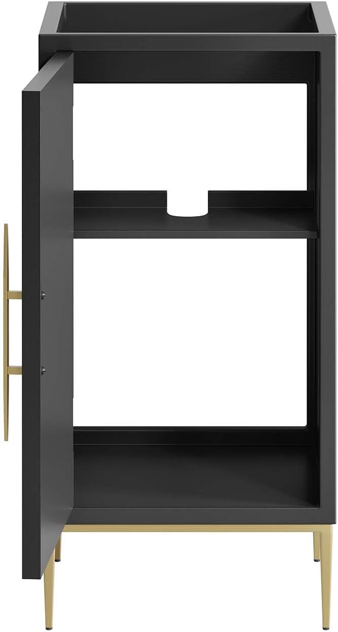 Modway Awaken Bathroom Vanity Cabinet, 18", Black