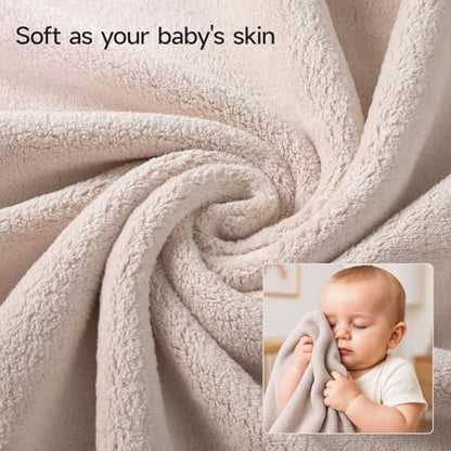 REDKISS Pack of 6 Towel Set - 2 Extra Large Bath, 2 Hand, 2 Washcloths, Ultra Soft & Highly Absorbent, Quicker to Dry, Beige Towels for Bathroom, Spa, Hotel, Gym