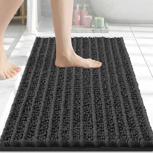 Arotive Bathroom Rugs Mat 24x16, Soft Absorbent Chenille Shaggy Bath Mat