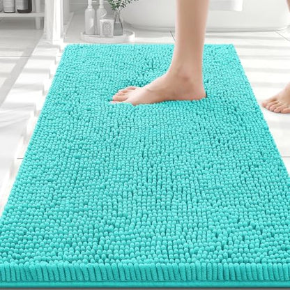 Smiry Bathroom Rugs 30X20, Luxury Chenille Extra Soft Absorbent Bath Mat