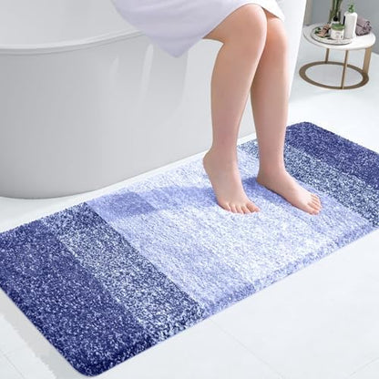OLANLY Bathroom Runner Rug 47x20, Extra Soft Absorbent Microfiber Bath Rugs