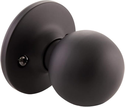 Design House 779090 Ball Passage Hall and Closet Door Knob Matte Black