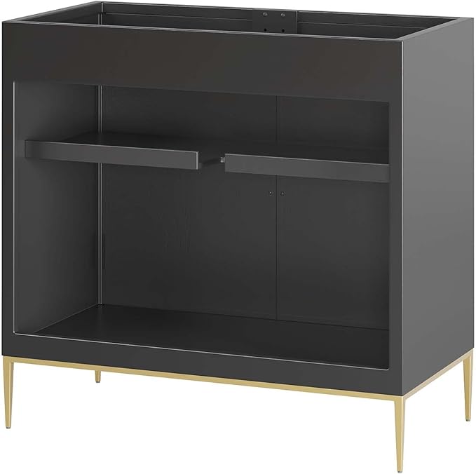 Modway Awaken Bathroom Vanity Cabinet, 36", Black