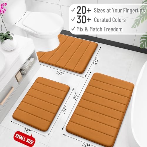 OLANLY Memory Foam Bath Mat 36x24, Super Soft and Absorbent Bathroom Rugs
