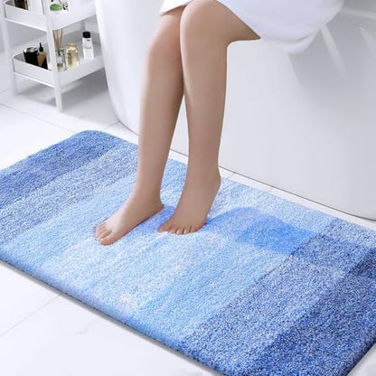 OLANLY Bathroom Runner Rug 44x24, Extra Soft Absorbent Microfiber Bath Rugs