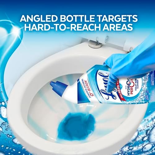 Lysol Toilet Bowl Cleaner Clinging Gel, OXI Action, 0% Bleach, 24 oz, 4Pack