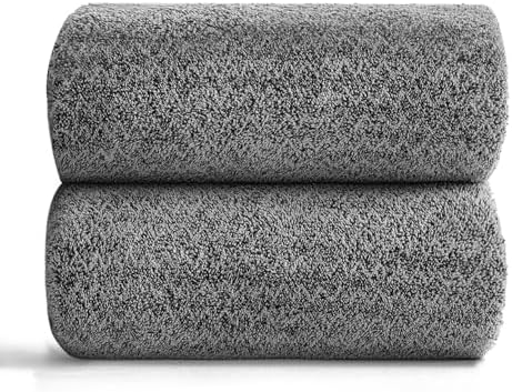 Ycosy Grey Hand Towels Set 16x31 Inches,Soft Microfibers Bathroom Towel Set 2 Pack,Highly Absorbent Quick Dry Luxury Towel Hotel Spa Gym Hand Towel Collection for Bathroom