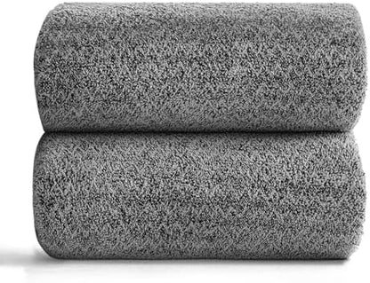 Ycosy Grey Hand Towels Set 16x31 Inches,Soft Microfibers Bathroom Towel Set 2 Pack,Highly Absorbent Quick Dry Luxury Towel Hotel Spa Gym Hand Towel Collection for Bathroom