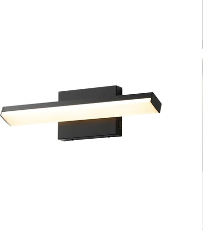 mirrea 16in 5CCT Black LED Vanity Lights for Bathroom Over Mirror | 5 color temperatures,Adjustable light angle,ETL listed,Dimmable,Bathroom lighting fixtures,Eye-friendly,Frosted acrylic shade