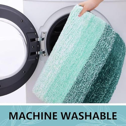 Arotive Microfiber Bathroom Rugs, Shaggy Soft and Absorbent Bath Rug, 24x24