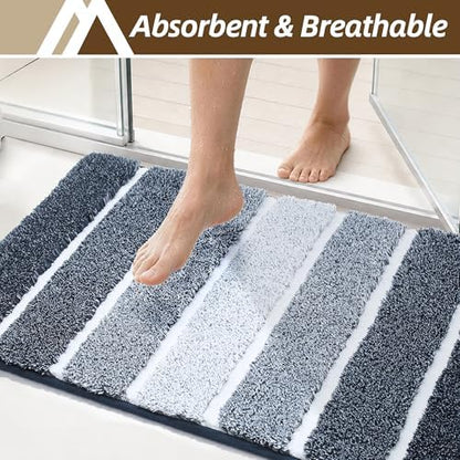 COSY HOMEER Bathroom Rugs 24x17, Ultra Soft Absorbent Bath Mat