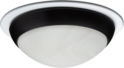 Broan NuTone Roomside Series 80 CFM Traditional Decorative Exhaust Fan for Bathrooms, Ventilation Bath Fan with Light, Matte Black