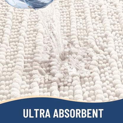 Arotive Bathroom Rugs Mat 45x27, Soft Absorbent Chenille Shaggy Bath Mat