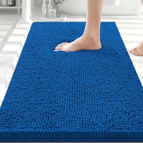 Smiry Bathroom Rugs 30X20, Luxury Chenille Extra Soft Absorbent Bath Mat