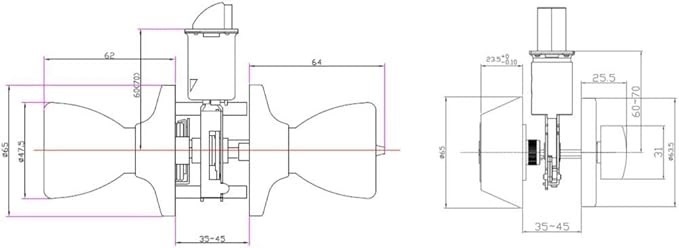 Design House 728329 Terrace 6-Way Universal Entry Door Knob and Single Cylinder Deadbolt Polished Brass