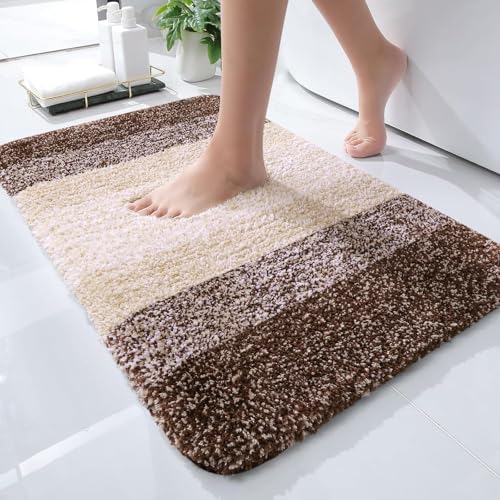OLANLY Small Bathroom Rugs 30x18, Extra Soft Absorbent Microfiber Bath Rugs