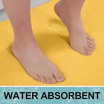 Smiry Memory Foam Bath Mat 36x24, Extra Soft and Absorbent Bathroom Rugs