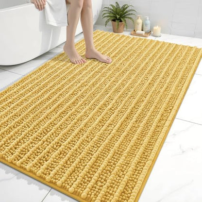 Arotive Bathroom Rugs Mat 59x35, Soft Absorbent Chenille Shaggy Bath Mat