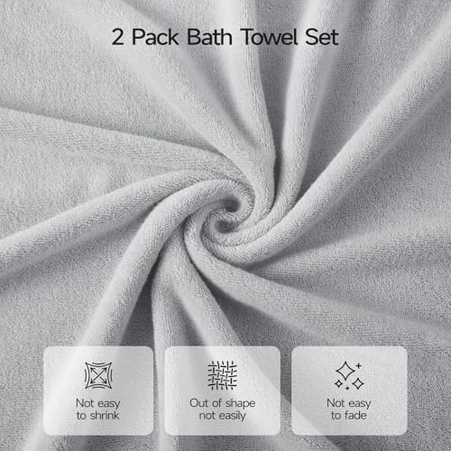 ecolook Ultra Soft 6-Piece Towel Set, 100% Cotton