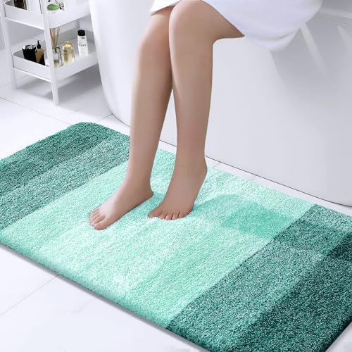 OLANLY Bathroom Runner Rug 47x24, Extra Soft Absorbent Microfiber Bath Rugs