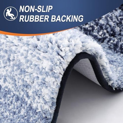 OLANLY Bathroom Runner Rug 45x27, Extra Soft Absorbent Microfiber Bath Rugs