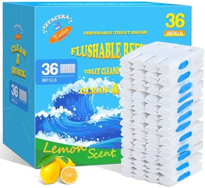 36 Count Flushable Toilet Bowl Cleaner Refills, Toilet Cleaner Refill Pads