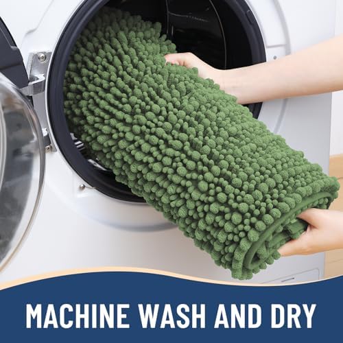 Arotive Bathroom Rugs Mat 30x20, Soft Absorbent Chenille Shaggy Bath Mat