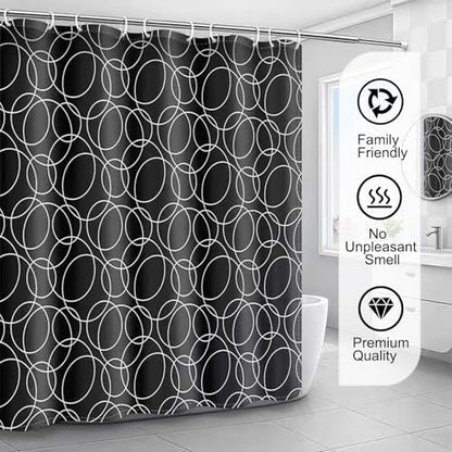 LLSCL Fabric Shower Curtain Liner with Magnets, Waterproof Hotel Quality, 72 x 72 Machine Washable