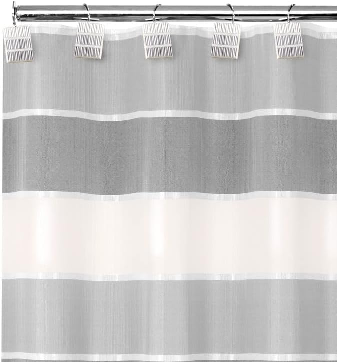 Zahari Home Modern Line Shower Curtain Classic Fabric Shower Curtain Unique Design Custom Shower Curtain Western Country Shower Curtain