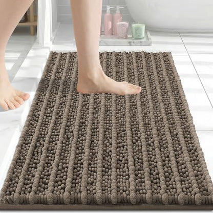 Arotive Bathroom Rugs Mat 24x16, Soft Absorbent Chenille Shaggy Bath Mat