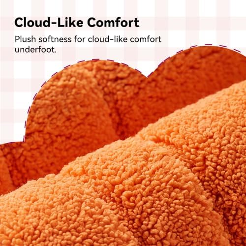 GRANNY SAYS Orange Bathroom Rug 16" x 24", Non-Slip Microfiber Bath Mat