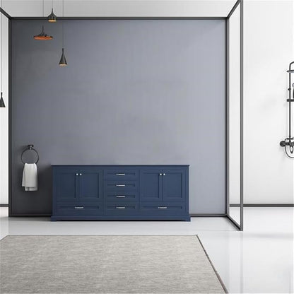 Dukes 80 in. W x 22 in. D Navy Blue Double Bath Vanity