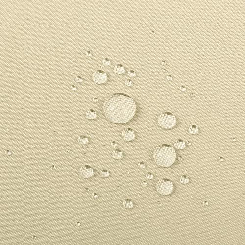ALYVIA SPRING Cream Fabric Shower Curtain Liner Waterproof - Soft & Light-Weight Cloth Shower Liner with 3 Magnets, Hotel Quality & Machine Washable - Standard Size 72x72, Cream (Pack of 2)