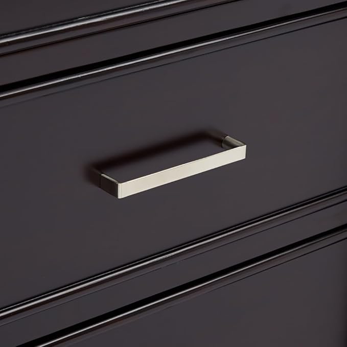 ARIEL Stafford 84-inch Bathroom Vanity with Sink,Solid Wood, 1.5-inch Pure White Quartz Countertop, Double Rectangular Porcelain Sink, 5 Soft Closing Doors, 6 Dovetail Drawers, Espresso
