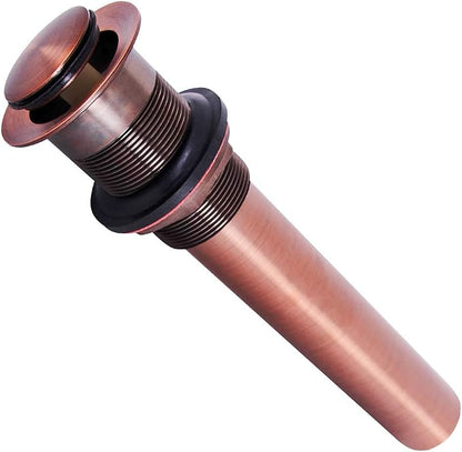 Highcraft R1034 Vessel Sink Drain Strainer Pop Up Drain Assembly without Overflow, Bathroom Faucet Vanity Sink Stopper Oil Rubbed Bronze