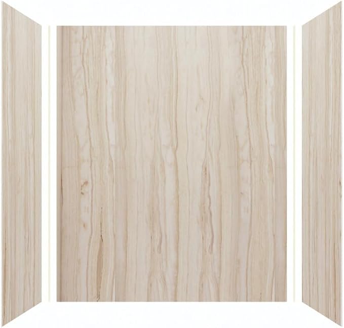 Transolid EWK603672-43 Expressions 3-Panel Shower Wall Kit, 36-in L x 60-in W x 72-in H, Sorento
