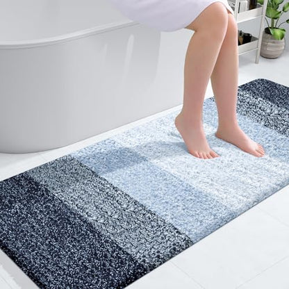 OLANLY Bathroom Runner Rug 59x24, Extra Soft Absorbent Microfiber Bath Rugs