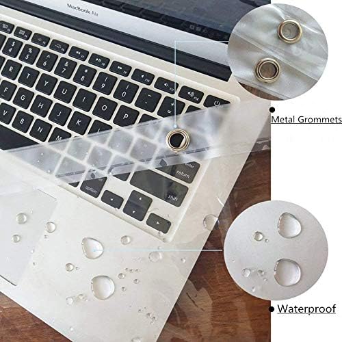 AooHome Standard 72x72 Inches Shower Curtain Liner, Clear Eva 8 Gauge Shower Liner with Hooks, Bottom Magnets, Water Repellent, Heavy Duty, Rust Proof Grommets