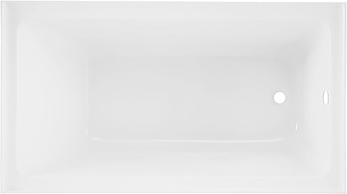 Voltaire 54 x 30 Skirted Right Drain Soaking Alcove Bathtub in Glossy White