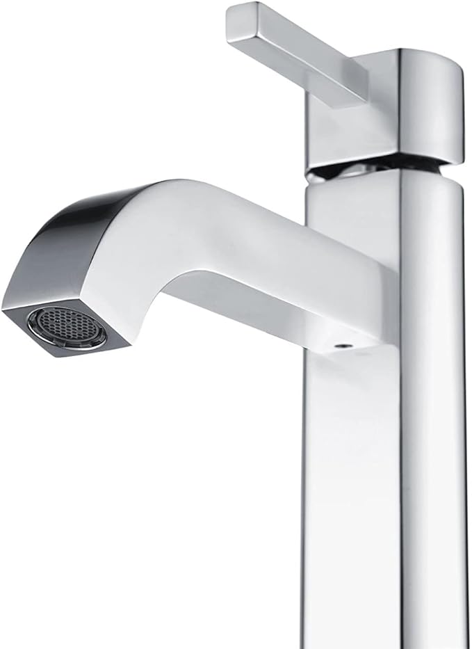 KRAUS Ramus Single Handle Vessel Sink Bathroom Faucet in Chrome, FVS-1007CH