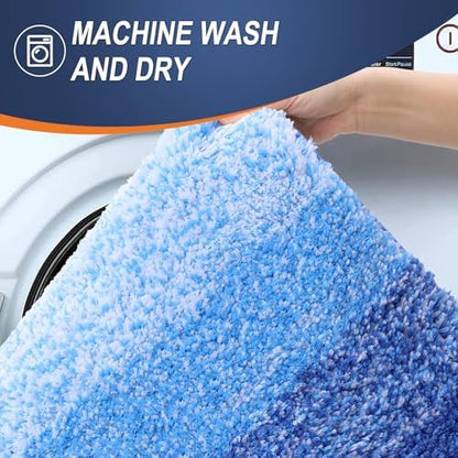 OLANLY Bathroom Runner Rug 45x27, Extra Soft Absorbent Microfiber Bath Rugs