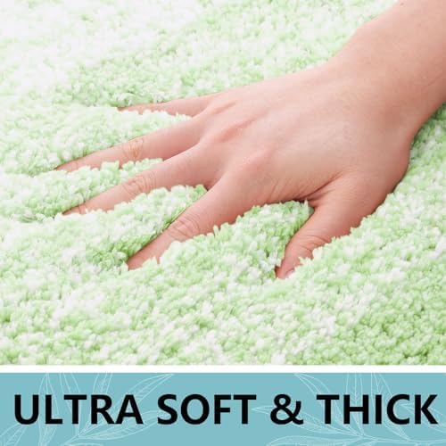 Arotive Microfiber Bathroom Rugs, Shaggy Soft Absorbent Bath Rug, 54x24